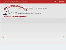 Tablet Screenshot of certifiedvacuum.com